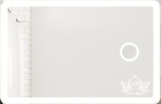 Зеркало с подсветкой и косметической линзой Art&Max Latina 120x80см AM-Lat-1200-800-DS-F-X3